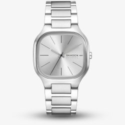 Skagen Mens Mellem Silver Square Dial Watch SW6934