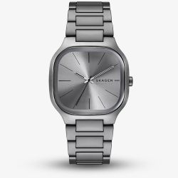 Skagen Mens Mellem Grey Square Dial Watch SKW6936