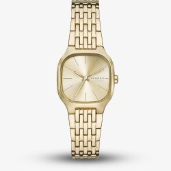Skagen Ladies Mellem Lille Gold Square Dial Watch SKW3162