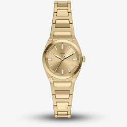 Fossil Ladies Everett Gold Dial Bracelet Watch ES5492