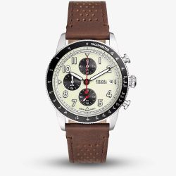 Fossil Sport Tourer Brown Leather Strap Watch FS6042