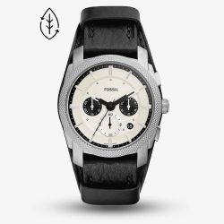 Fossil Mens Machine Black Chronograph Watch FS5921