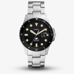 Fossil Mens Blue Black Dial Watch FS5952