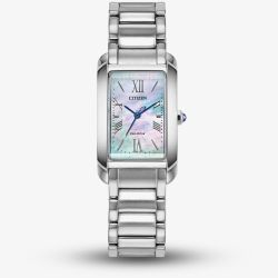 Citizen L Bianca Ladies Silver Tone Mother Of Pearl Dial Watch EW5620-55N