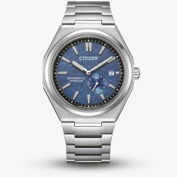 Citizen Tsuyosa Super Titanium Silver & Blue Automatic Watch NJ0180-80L