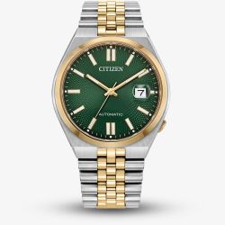 Citizen Mens Tsuyosa 60 Green Dial Automatic Watch NK0024-54X