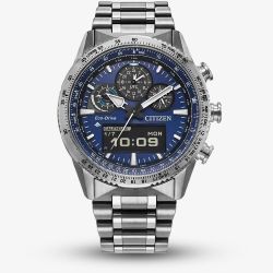 Citizen Mens Promaster Skyhawk Blue Dial Dual Display Watch JV2000-51L