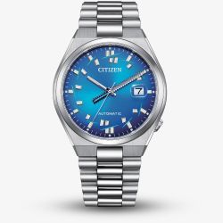 Citizen Mens Limited Edition Tsuyosa x Seconde/Seconde/ Automatic Blue Bracelet Watch NJ0157-81L