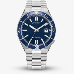 Citizen Mens Tsuyosa Shore Automatic Blue Bracelet Watch NJ0230-59L