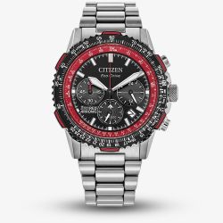 Citizen Mens Red Arrows Promaster Air Navihawk Chronograph Black Dial Bracelet Watch CA4666-56E