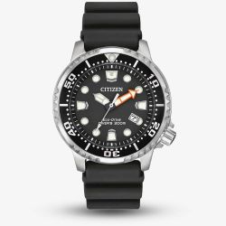 Citizen Mens Promaster Diver Black Rubber Strap Watch BN0150-28E
