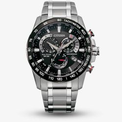 Citizen Mens Eco-Drive Perpetual Chrono A-T Bracelet Watch CB5898-59E