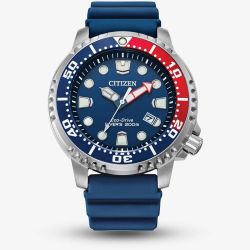 Citizen Mens Promaster Blue Rubber Strap Watch BN0168-06L