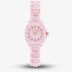 Coach Ladies Kitt Pink Ceramic Bracelet Watch 14504663