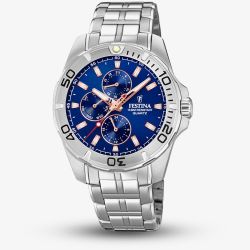 Festina Mens Multi Function Blue Chronograph Watch F20445/5
