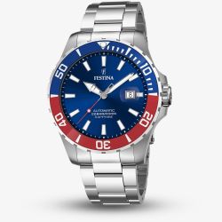 Festina Mens Automatic Two Colour Diver Watch Dt F20531/5