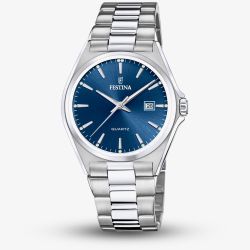 Festina Mens Classic Blue Dial Watch F20552/3