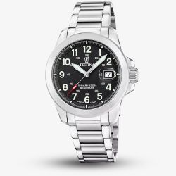 Festina Mens Field Black Dial Date Watch F20081/4