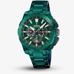 Festina Mens Special Edition Chrono Bike Green Steel Watch F20730/1