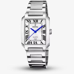 Festina Ladies On The Square White Square Dial Watch F20679/1