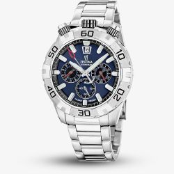 Festina Mens The Originals Bullhead Dark Blue Dial Chronograph Watch F20743/1