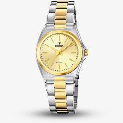 Festina Ladies Classic Two-Tone Gold Dial Watch F20556/3