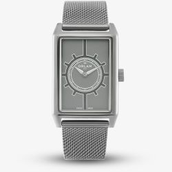 Orlam Mens Era Grey Rectangle Dial Mesh Bracelet Watch ORDGMEP007