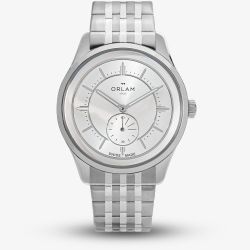 Orlam Mens Echo Silver Dial Bracelet Watch ORSSBEC005