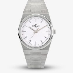 Orlam Mens Elan White Dial Silver Bracelet Watch ORSSBEL004