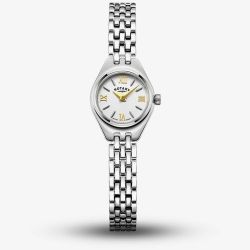 Rotary Traditional White & Gold Dial Watch LB05125/70