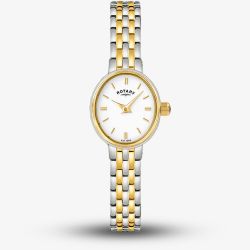 Rotary Ladies Cocktail Two-Tone White Dial Watch RLB10034/02