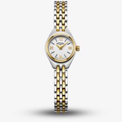 Rotary Ladies Cocktail Two-Tone Silver Dial Watch LB05126/70