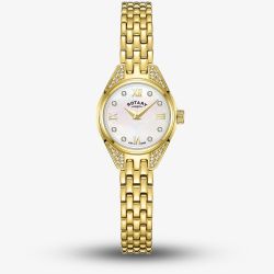 Rotary Ladies Cocktail Gold Tone Mother Of Pearl Dial Watch RLB05143/41