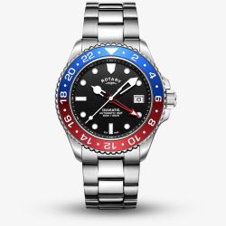 Rotary Mens Seamatic Automatic 300 GMT Multicolour Bezel Watch GB04378/95