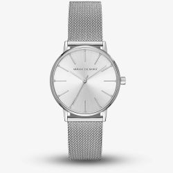Armani Exchange Lola Silver Mesh Watch AX5535