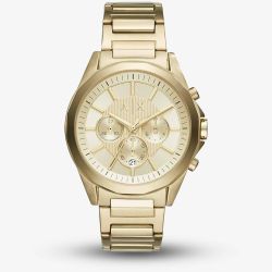Armani Exchange Drexler Gold Plated Watch AX2602