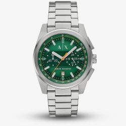 Armani Exchange Mens Parker Green Chronograph Watch AX2862