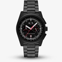 Armani Exchange Mens Parker Black Chronograph Watch AX2864