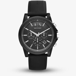 Armani Exchange Mens Outerbanks Black Chronograph Watch AX1326