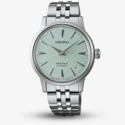 Seiko Ladies Presage Cocktail Time Frozen Mojito Diamond Watch SRPL63J1