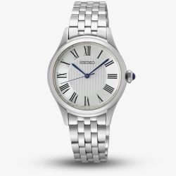 Seiko Ladies Caprice White Dial Stainless Steel Bracelet Watch SUR609P1