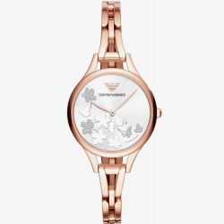 Emporio Armani Ladies Rose Tone Bracelet Watch AR11108