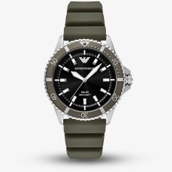 Emporio Armani Mens World Explorer Solar Powered Green Watch AR11699