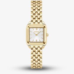 BOSS Ladies Mae Petite Gold Tone Rectangle Watch 1502823