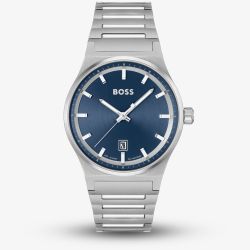 BOSS Candor Silver & Blue Watch 1514076