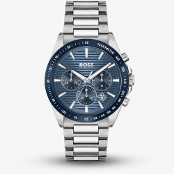 BOSS Mens Strike Blue Chronograph Watch 1514240