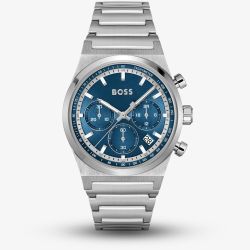 BOSS Mens Candor Blue Chronograph Watch 1514250