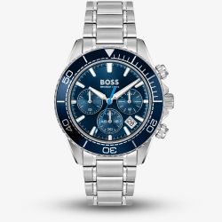 BOSS Mens Sealiner Chronograph Blue Bracelet Watch 1514322