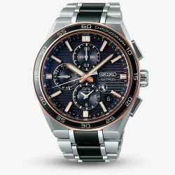 Seiko Mens Astron Limited Edition GPS Solar Dual Time Chronograph Watch SSH180J1