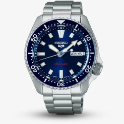 Seiko Mens 5 Sports SKX Redux Koniro Blue Watch SRPL83K1